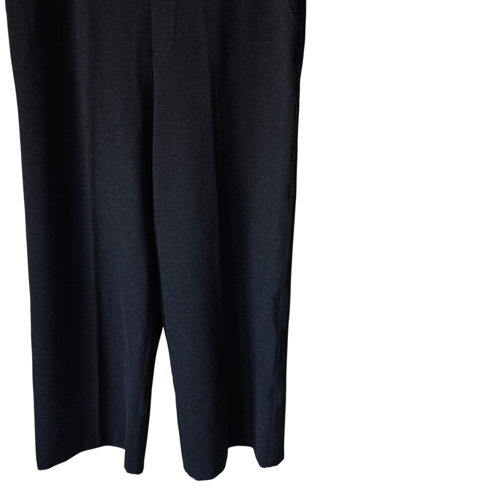 Spanx Sz 1XT Ponte Wide Leg Pant Trouser Gray Pull  On Stretch Compression Comfy - Picture 6 of 15